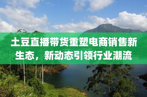 土豆直播帶貨重塑電商銷售新生態(tài)，新動(dòng)態(tài)引領(lǐng)行業(yè)潮流
