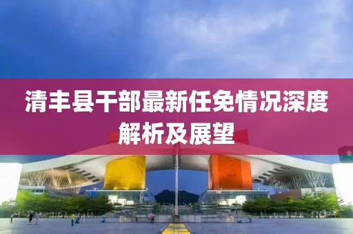清豐縣干部最新任免情況深度解析及展望