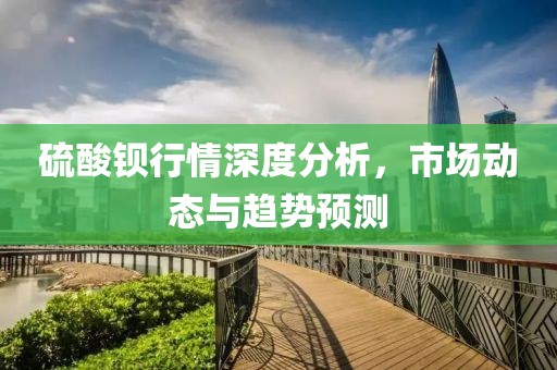 硫酸鋇行情深度分析，市場(chǎng)動(dòng)態(tài)與趨勢(shì)預(yù)測(cè)