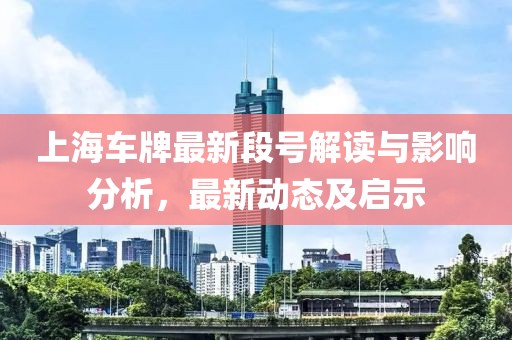 上海車牌最新段號解讀與影響分析，最新動態(tài)及啟示