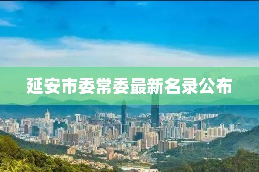延安市委常委最新名錄公布