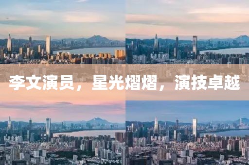李文演員，星光熠熠，演技卓越