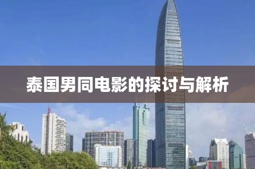 泰國男同電影的探討與解析