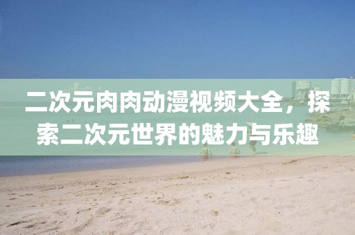 二次元肉肉動漫視頻大全，探索二次元世界的魅力與樂趣