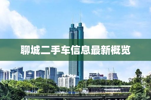 聊城二手車信息最新概覽