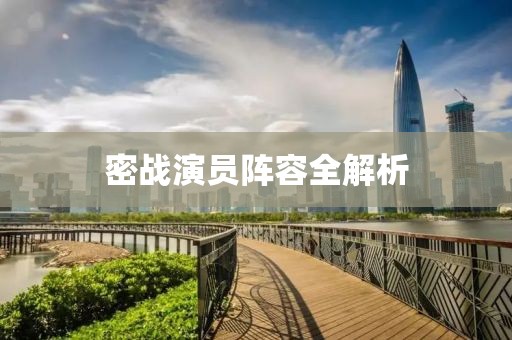 密戰(zhàn)演員陣容全解析