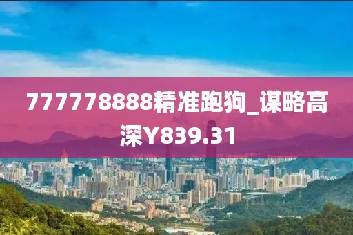 777778888精準(zhǔn)跑狗_謀略高深Y839.31