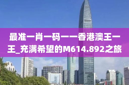 最準(zhǔn)一肖一碼一一香港澳王一王_充滿希望的M614.892之旅