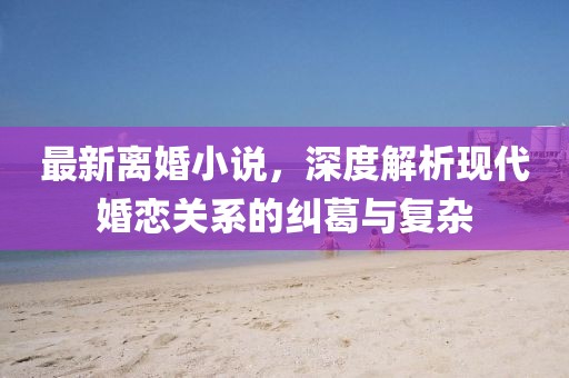 最新離婚小說，深度解析現(xiàn)代婚戀關(guān)系的糾葛與復雜