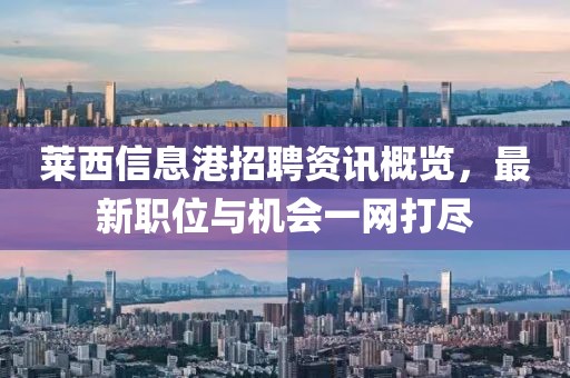萊西信息港招聘資訊概覽，最新職位與機(jī)會(huì)一網(wǎng)打盡