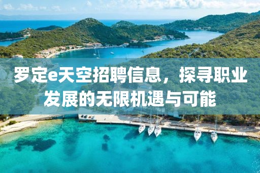 羅定e天空招聘信息，探尋職業(yè)發(fā)展的無限機(jī)遇與可能