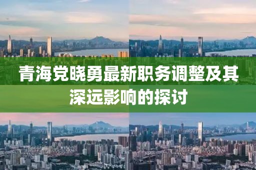 青海黨曉勇最新職務(wù)調(diào)整及其深遠(yuǎn)影響的探討