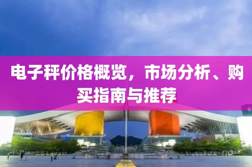 電子秤價格概覽，市場分析、購買指南與推薦