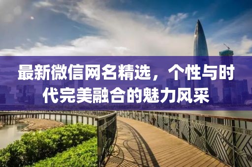最新微信網名精選，個性與時代完美融合的魅力風采