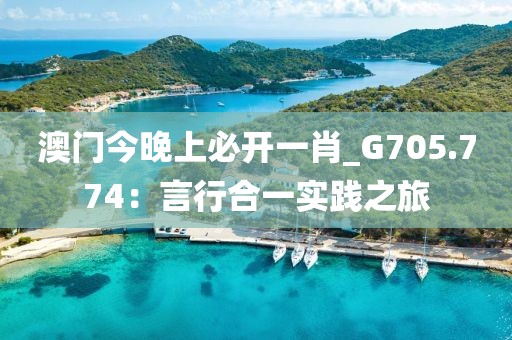 澳門今晚上必開一肖_G705.774：言行合一實(shí)踐之旅