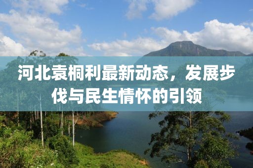 河北袁桐利最新動(dòng)態(tài)，發(fā)展步伐與民生情懷的引領(lǐng)