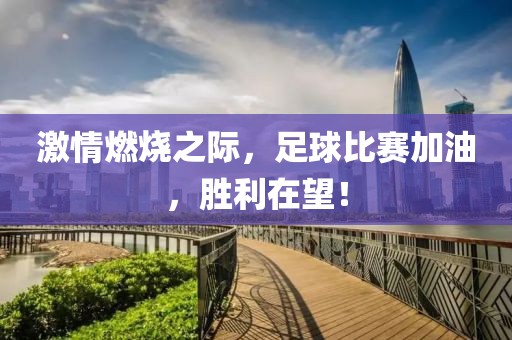 激情燃燒之際，足球比賽加油，勝利在望！