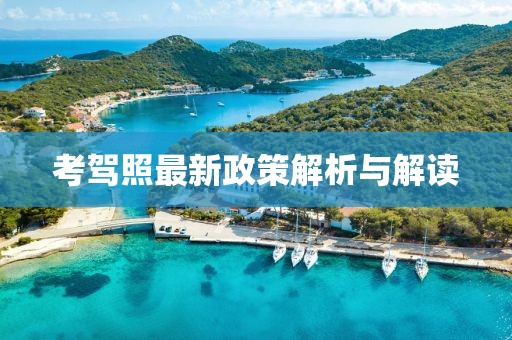 考駕照最新政策解析與解讀