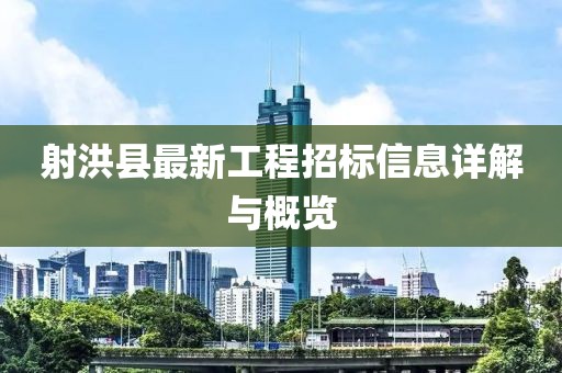射洪縣最新工程招標(biāo)信息詳解與概覽