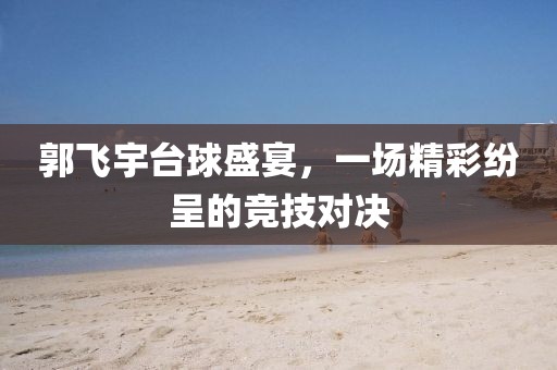 郭飛宇臺球盛宴，一場精彩紛呈的競技對決