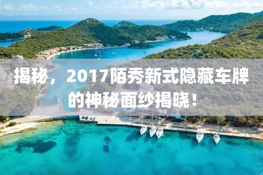 揭秘，2017陌秀新式隱藏車牌的神秘面紗揭曉！