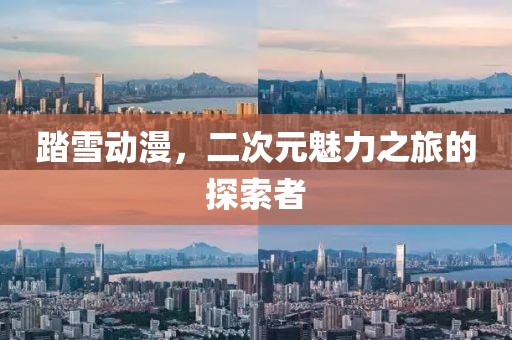 踏雪動漫，二次元魅力之旅的探索者