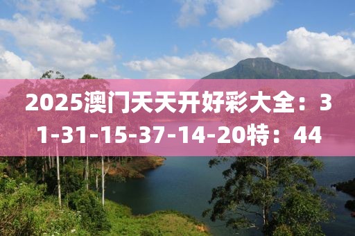 2025澳門天天開好彩大全：31-31-15-37-14-20特：44