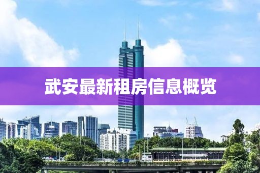 武安最新租房信息概覽
