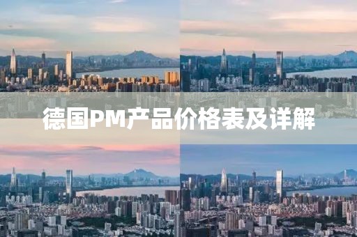德國(guó)PM產(chǎn)品價(jià)格表及詳解
