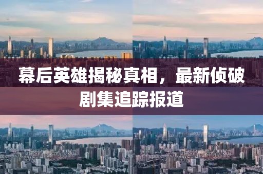幕后英雄揭秘真相，最新偵破劇集追蹤報(bào)道