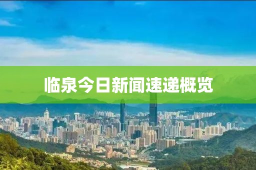臨泉今日新聞速遞概覽