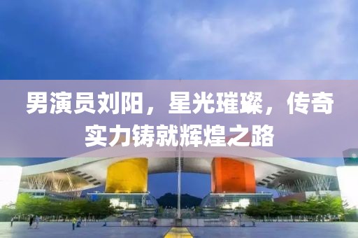 男演員劉陽，星光璀璨，傳奇實力鑄就輝煌之路