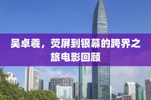 吳卓羲，熒屏到銀幕的跨界之旅電影回顧