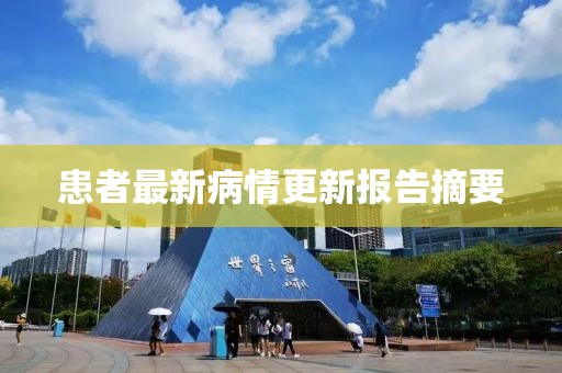 患者最新病情更新報(bào)告摘要