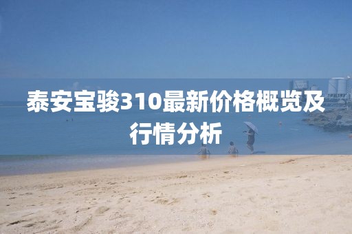 泰安寶駿310最新價(jià)格概覽及行情分析