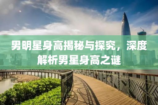 男明星身高揭秘與探究，深度解析男星身高之謎