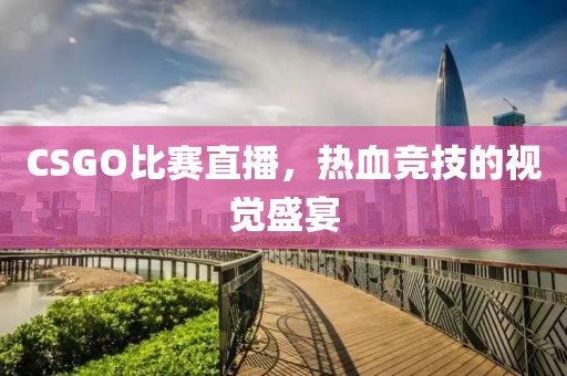 CSGO比賽直播，熱血競技的視覺盛宴