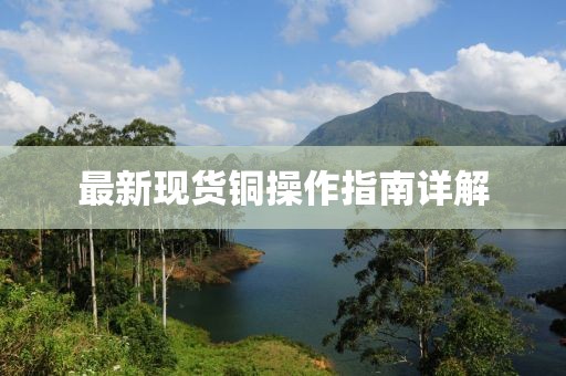 最新現(xiàn)貨銅操作指南詳解