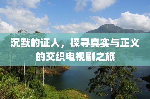 沉默的證人，探尋真實與正義的交織電視劇之旅