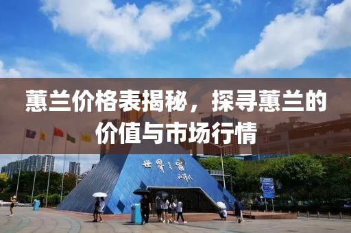 蕙蘭價格表揭秘，探尋蕙蘭的價值與市場行情