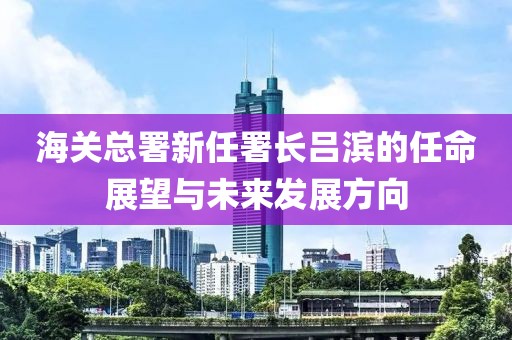 海關(guān)總署新任署長呂濱的任命展望與未來發(fā)展方向