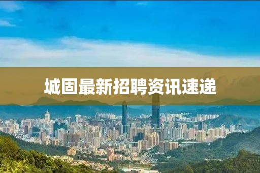 城固最新招聘資訊速遞
