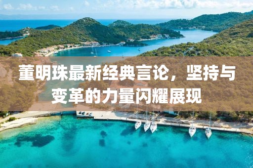 董明珠最新經(jīng)典言論，堅(jiān)持與變革的力量閃耀展現(xiàn)
