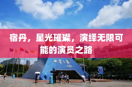 宿丹，星光璀璨，演繹無限可能的演員之路