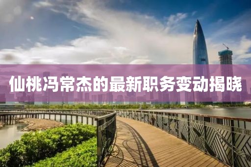 仙桃馮常杰的最新職務(wù)變動揭曉