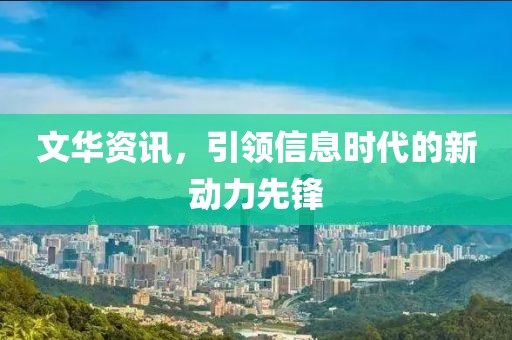 文華資訊，引領(lǐng)信息時代的新動力先鋒