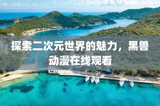 探索二次元世界的魅力，黑獸動(dòng)漫在線觀看