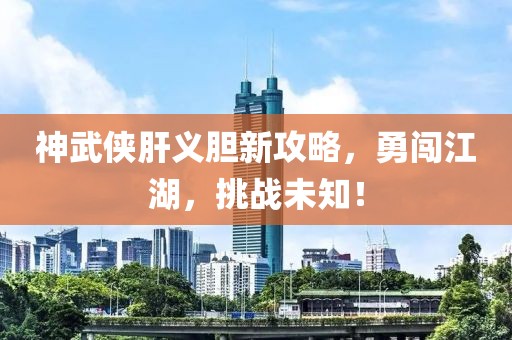 神武俠肝義膽新攻略，勇闖江湖，挑戰(zhàn)未知！