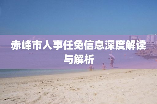 赤峰市人事任免信息深度解讀與解析