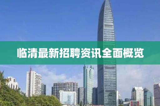 臨清最新招聘資訊全面概覽